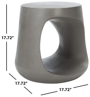 Vikki Concrete Accent Stool - Modern Must-Have for Chic Outdoor Spaces and Zen Gardens