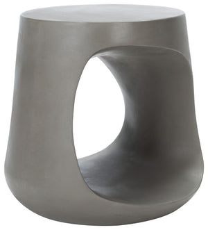 Vikki Concrete Accent Stool - Modern Must-Have for Chic Outdoor Spaces and Zen Gardens