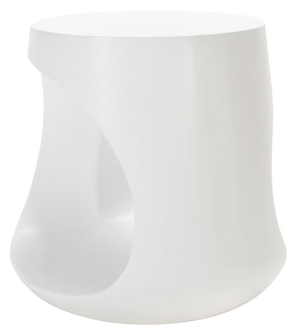 Vikki Concrete Accent Stool - Modern Must-Have for Chic Outdoor Spaces and Zen Gardens