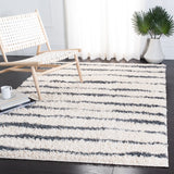 Safavieh Venus Shag 603 Power Loomed 61% Polypropylene/24% Jute/7% Polyester/8% Latex Shag & Flokati Rug VNS603B-8SQ