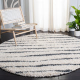 Safavieh Venus Shag 603 Power Loomed 61% Polypropylene/24% Jute/7% Polyester/8% Latex Shag & Flokati Rug VNS603B-8SQ