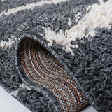 Safavieh Venus Shag 603 Power Loomed 61% Polypropylene/24% Jute/7% Polyester/8% Latex Shag & Flokati Rug VNS603G-6