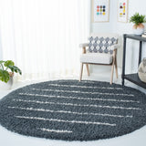 Safavieh Venus Shag 604 Power Loomed 61% Polypropylene/24% Jute/7% Polyester/8% Latex Shag & Flokati Rug VNS604G-6