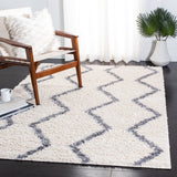 Venus Shag 600 Venus Shag 680 Shag Power Loomed 100 % Polypropylene Pile Rug Ivory / Grey