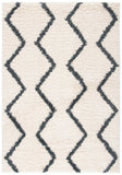 Venus Shag 600 Venus Shag 680 Shag Power Loomed 60% Polypropylene 35% Recycled Polyester 5% Latex Rug Ivory / Dark Grey