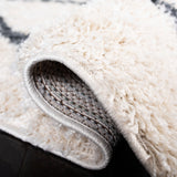 Venus Shag 600 Venus Shag 682 Shag Power Loomed 60% Polypropylene 35% Recycled Polyester 5% Latex Rug Ivory / Dark Grey