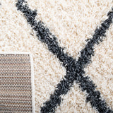 Venus Shag 600 Venus Shag 682 Shag Power Loomed 60% Polypropylene 35% Recycled Polyester 5% Latex Rug Ivory / Dark Grey