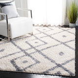 Venus Shag 600 Venus Shag 683 Shag Power Loomed 60% Polypropylene 35% Recycled Polyester 5% Latex Rug Ivory / Grey