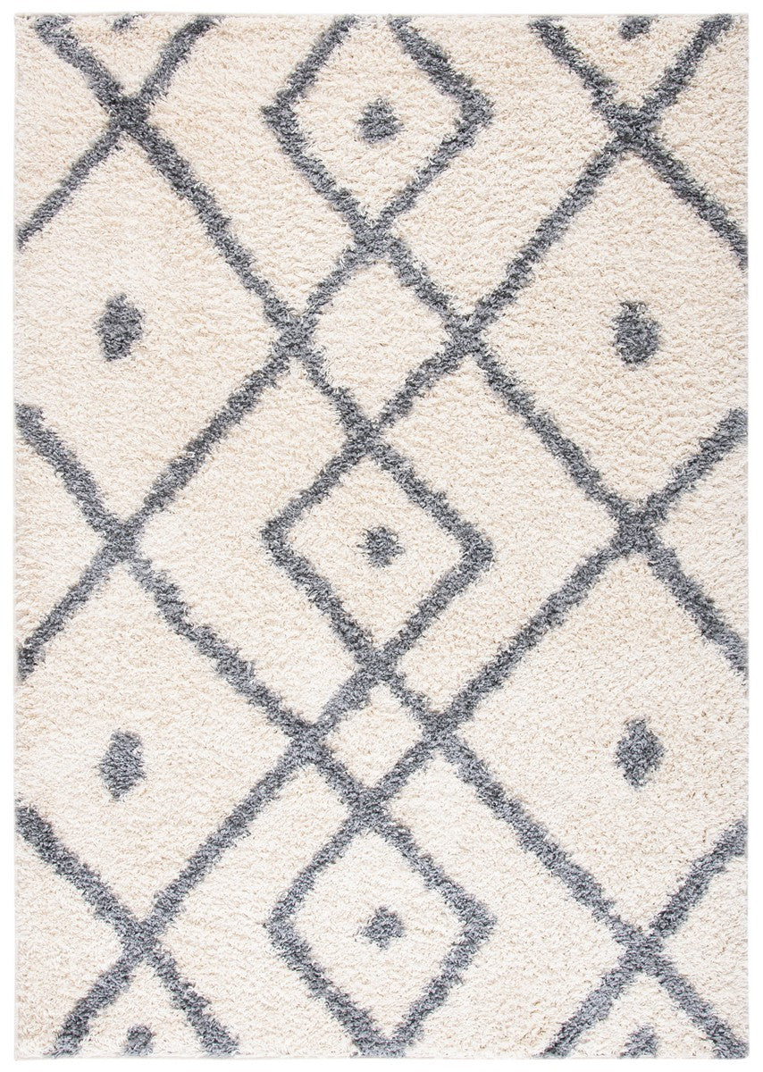 Venus Shag 600 Venus Shag 683 Shag Power Loomed 60% Polypropylene 35% Recycled Polyester 5% Latex Rug Ivory / Grey