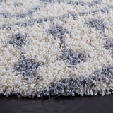 Venus Shag 600 Venus Shag 684 Shag Power Loomed 60% Polypropylene 35% Recycled Polyester 5% Latex Rug Ivory / Grey