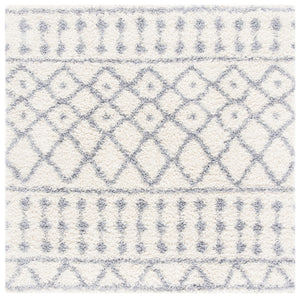 Venus Shag 600 Venus Shag 684 Shag Power Loomed 100 % Polypropylene Pile Rug Ivory / Grey