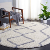 Venus Shag 600 Venus Shag 685 Shag Power Loomed 60% Polypropylene 35% Recycled Polyester 5% Latex Rug Ivory / Grey