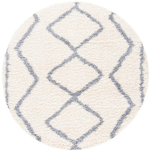 Venus Shag 600 Venus Shag 685 Shag Power Loomed 100 % Polypropylene Pile Rug Ivory / Grey