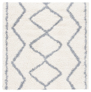 Venus Shag 600 Venus Shag 685 Shag Power Loomed 100 % Polypropylene Pile Rug Ivory / Grey