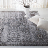 Vintage Oushak 252 Power Loomed Polyester Pile Traditional Rug