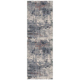 AMER Rugs Vermont VRM-1 Power-Loomed Abstract Modern & Contemporary Area Rug Gray 2'7" x 8'