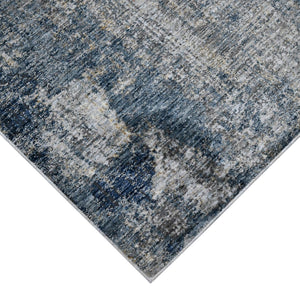 AMER Rugs Vermont VRM-2 Power-Loomed Bordered Transitional Area Rug Gray/Orange 9'10" x 13'1"