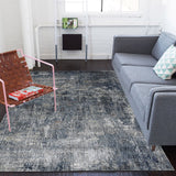 AMER Rugs Vermont VRM-2 Power-Loomed Bordered Transitional Area Rug Gray/Orange 9'10" x 13'1"
