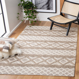 Vermont 211 Hand Woven 60% Wool, 40% Cottton 0 Rug Ivory / Grey 60% Wool, 40% Cottton VRM211F-5