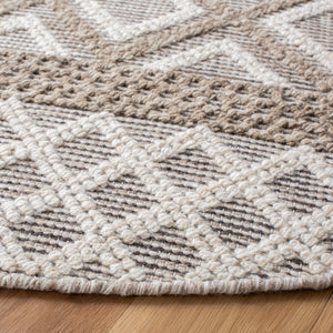 Vermont 211 Hand Woven 60% Wool, 40% Cottton 0 Rug Ivory / Grey 60% Wool, 40% Cottton VRM211F-6R
