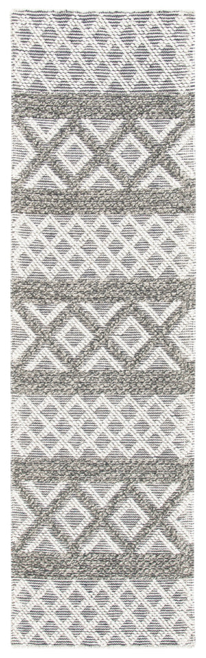 Vermont 211 Hand Woven 60% Wool, 40% Cottton 0 Rug Ivory / Dark Grey 60% Wool, 40% Cottton VRM211H-28