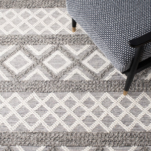 Vermont 211 Hand Woven 60% Wool, 40% Cottton 0 Rug Ivory / Dark Grey 60% Wool, 40% Cottton VRM211H-5