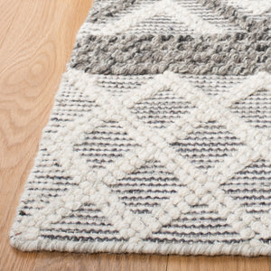 Vermont 211 Hand Woven 60% Wool, 40% Cottton 0 Rug Ivory / Dark Grey 60% Wool, 40% Cottton VRM211H-5