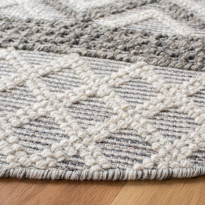 Vermont 211 Hand Woven 60% Wool, 40% Cottton 0 Rug Ivory / Dark Grey 60% Wool, 40% Cottton VRM211H-6R