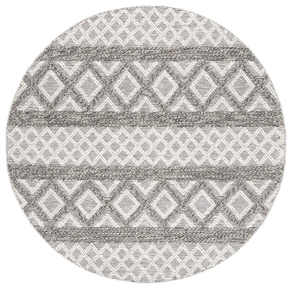 Vermont 211 Hand Woven 60% Wool, 40% Cottton 0 Rug Ivory / Dark Grey 60% Wool, 40% Cottton VRM211H-6R