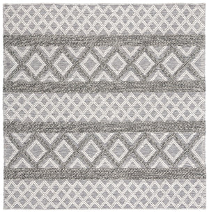 Vermont 211 Hand Woven 60% Wool, 40% Cottton 0 Rug Ivory / Dark Grey 60% Wool, 40% Cottton VRM211H-6SQ