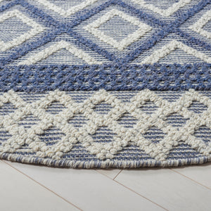 Vermont 211 Hand Woven 60% Wool, 40% Cottton 0 Rug Ivory / Blue 60% Wool, 40% Cottton VRM211N-6R