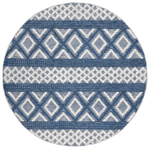 Vermont 211 Hand Woven 60% Wool, 40% Cottton 0 Rug Ivory / Blue 60% Wool, 40% Cottton VRM211N-6R