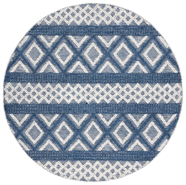 Vermont 211 Hand Woven 60% Wool, 40% Cottton 0 Rug Ivory / Blue 60% Wool, 40% Cottton VRM211N-6R
