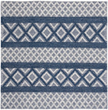 Vermont 211 Hand Woven 60% Wool, 40% Cottton 0 Rug Ivory / Blue 60% Wool, 40% Cottton VRM211N-6SQ