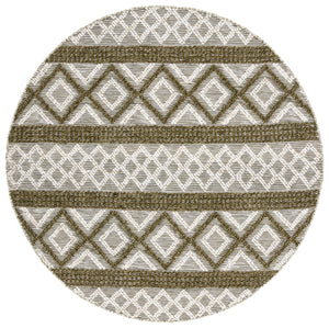 Vermont 211 Hand Woven 60% Wool, 40% Cottton 0 Rug Ivory / Dark Green 60% Wool, 40% Cottton VRM211Y-6R