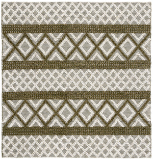 Vermont 211 Hand Woven 60% Wool, 40% Cottton 0 Rug Ivory / Dark Green 60% Wool, 40% Cottton VRM211Y-6SQ