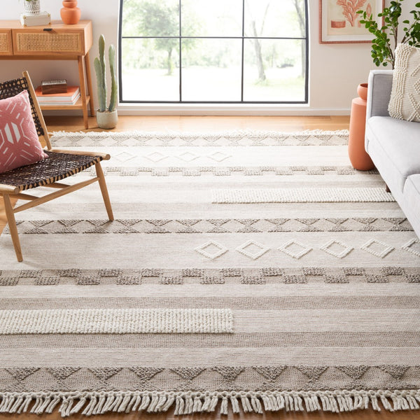 Safavieh Vermont 253 Hand Loomed 70% Wool and 30% Cotton Bohemian Rug VRM253T-8