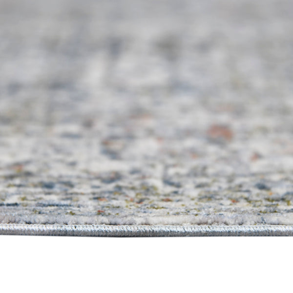 AMER Rugs Vermont VRM-3 Power-Loomed Bordered Transitional Area Rug Gray/Ivory 9'10" x 13'1"