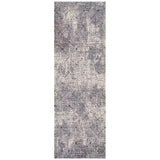 AMER Rugs Vermont VRM-4 Power-Loomed Abstract Modern & Contemporary Area Rug Gray 2'7" x 8'
