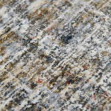 AMER Rugs Vermont VRM-5 Power-Loomed Abstract Modern & Contemporary Area Rug Gray/Orange 9'10" x 13'1"
