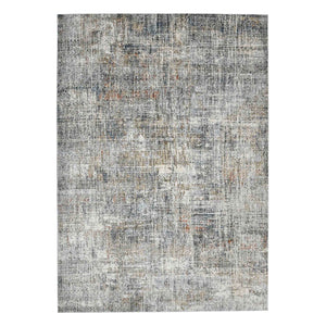 AMER Rugs Vermont VRM-5 Power-Loomed Abstract Modern & Contemporary Area Rug Gray/Orange 9'10" x 13'1"