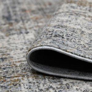 AMER Rugs Vermont VRM-5 Power-Loomed Abstract Modern & Contemporary Area Rug Gray/Orange 9'10" x 13'1"