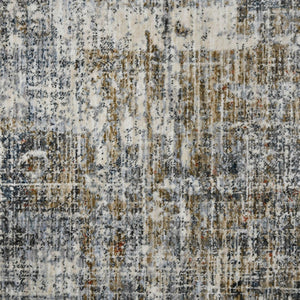 AMER Rugs Vermont VRM-5 Power-Loomed Abstract Modern & Contemporary Area Rug Gray/Orange 9'10" x 13'1"