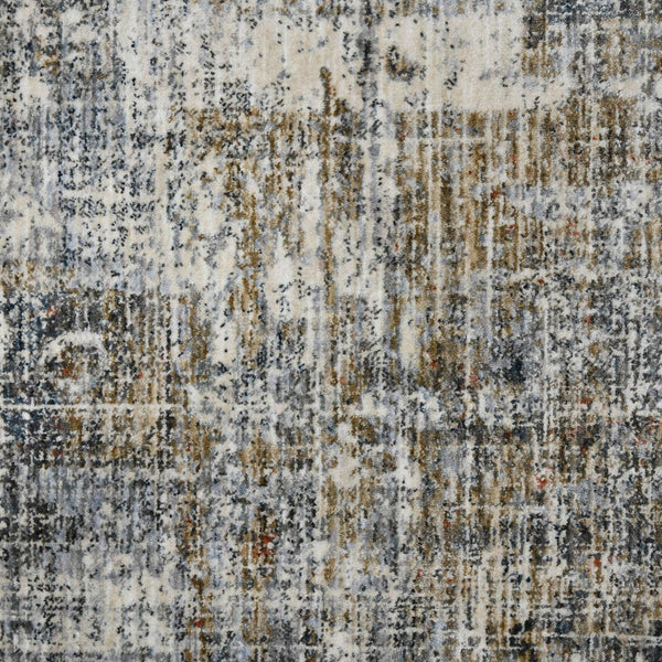 AMER Rugs Vermont VRM-5 Power-Loomed Abstract Modern & Contemporary Area Rug Gray/Orange 9'10" x 13'1"