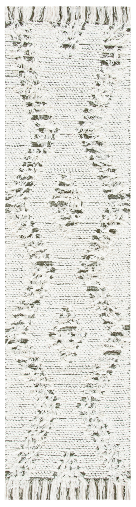 Vermont 501 Flat Weave 60% Wool, 40% Cotton 0 Rug Ivory / Green 60% Wool, 40% Cotton VRM501A-28