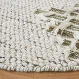 Vermont 501 Flat Weave 60% Wool, 40% Cotton 0 Rug Ivory / Green 60% Wool, 40% Cotton VRM501A-6R