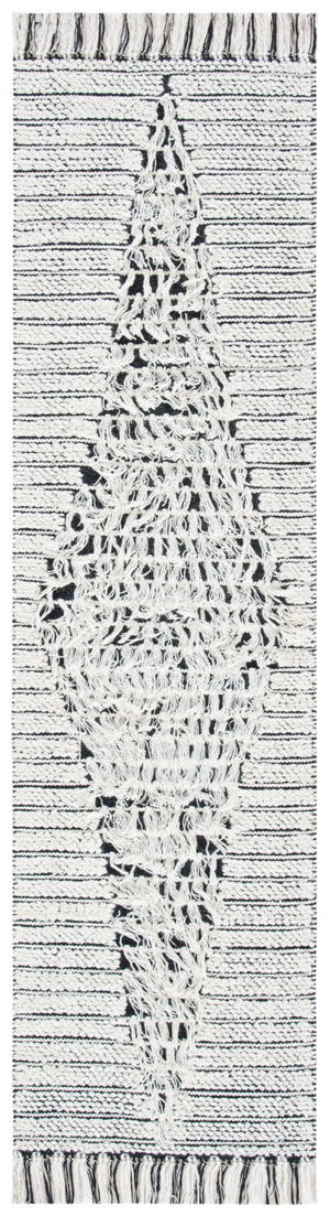 Vermont 502 Flat Weave 60% Wool, 40% Cotton 0 Rug Ivory / Black 60% Wool, 40% Cotton VRM502A-28