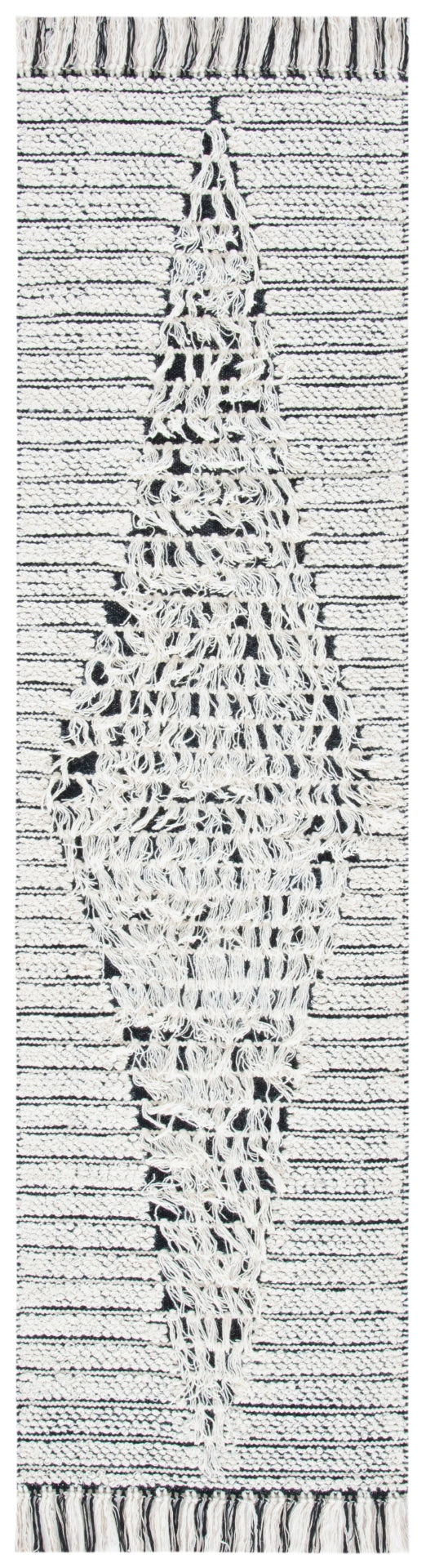 Vermont 502 Flat Weave 60% Wool, 40% Cotton 0 Rug Ivory / Black 60% Wool, 40% Cotton VRM502A-28