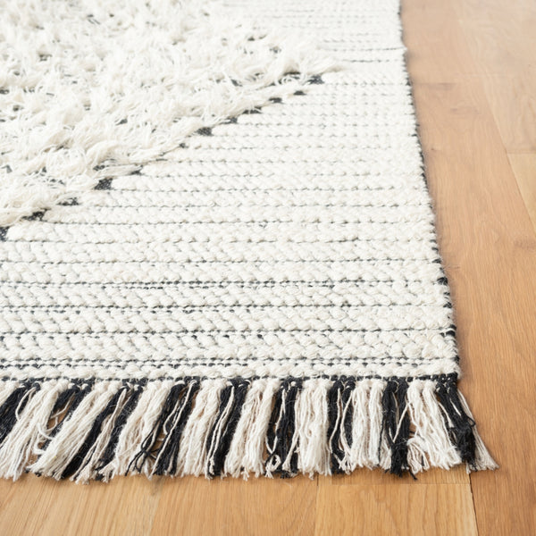 Vermont 502 Flat Weave 60% Wool, 40% Cotton 0 Rug Ivory / Black 60% Wool, 40% Cotton VRM502A-4