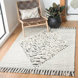 Vermont 502 Flat Weave 60% Wool, 40% Cotton 0 Rug Ivory / Black 60% Wool, 40% Cotton VRM502A-4